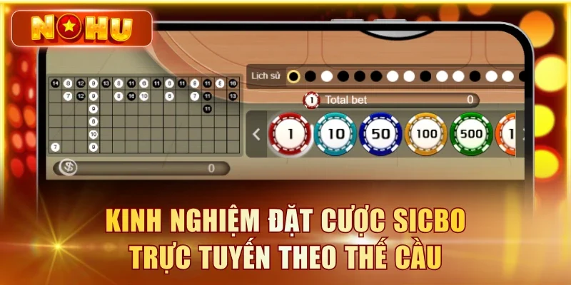 Tài Xỉu Online - Luật Chơi, Tỉ Lệ Thưởng Và Mẹo Soi Cầu Kinh nghiệm đặt cược Sicbo trực tuyến theo thế cầu