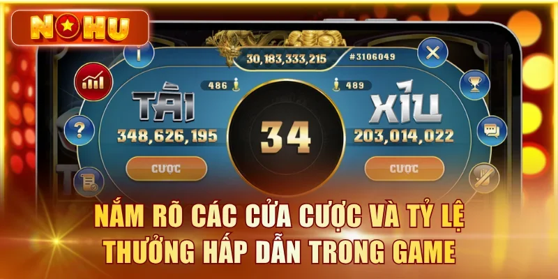 Nổ Hũ Tài Xỉu – Luật Chơi Cơ Bản Và Mẹo Cược Bất Bại Nắm rõ các cửa cược và tỷ lệ thưởng hấp dẫn trong game